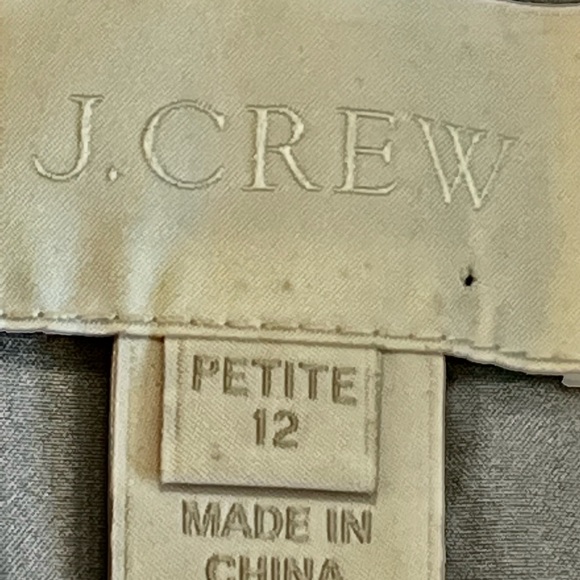 J Crew Silk Chiffon Grey Dress - Picture 8 of 14